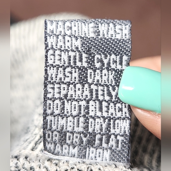 GAP Mock Neck Boxy Striped Pullover With Button Sleeve Detail S - Picture 9 of 9